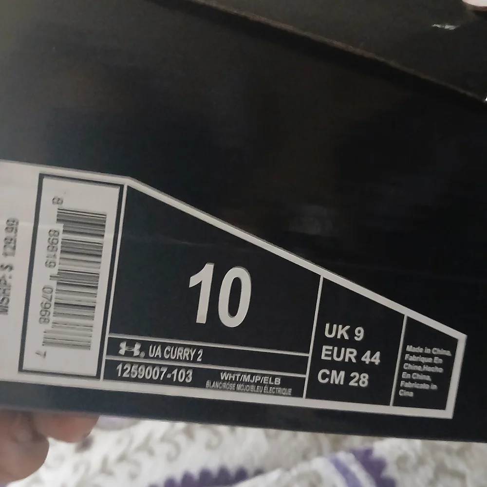 Under Armour Kids' Blue and White Athletic Shoes - Picture 7 of 7